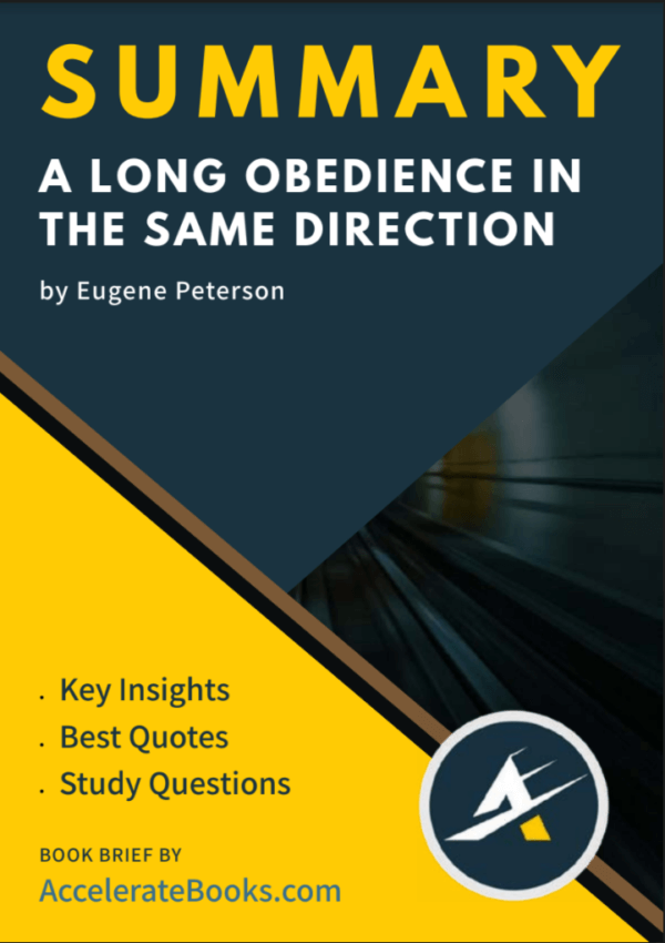 [ Book Summary ] Book Summary of A Long Obedience